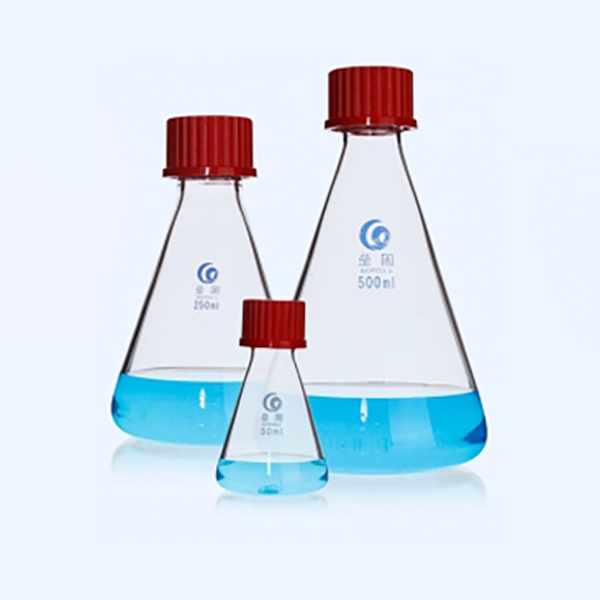 LG罗口三角烧瓶,红盖