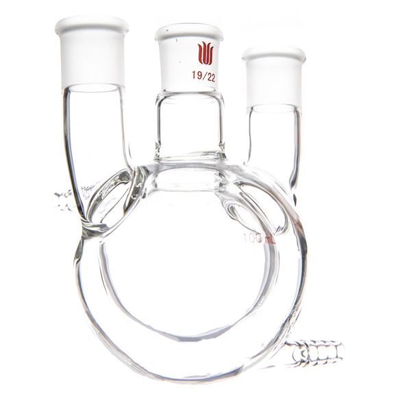 夹套全包式,直三口圆底球瓶