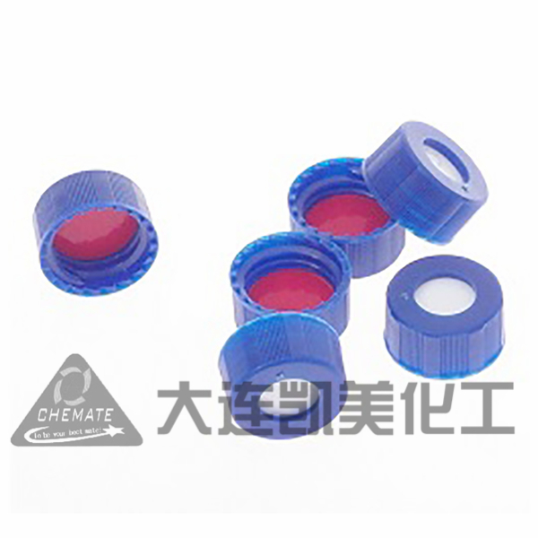 蓝色有开孔拧盖，含红PTFE/白色硅胶隔垫