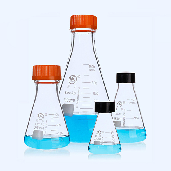 丝口三角烧瓶/螺口三角烧瓶/三角瓶（黄盖）