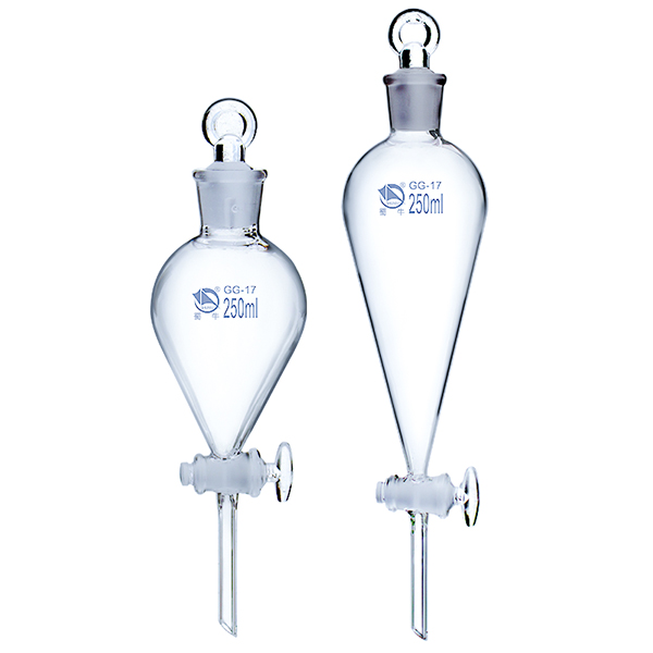 玻璃栓梨形分液漏斗
