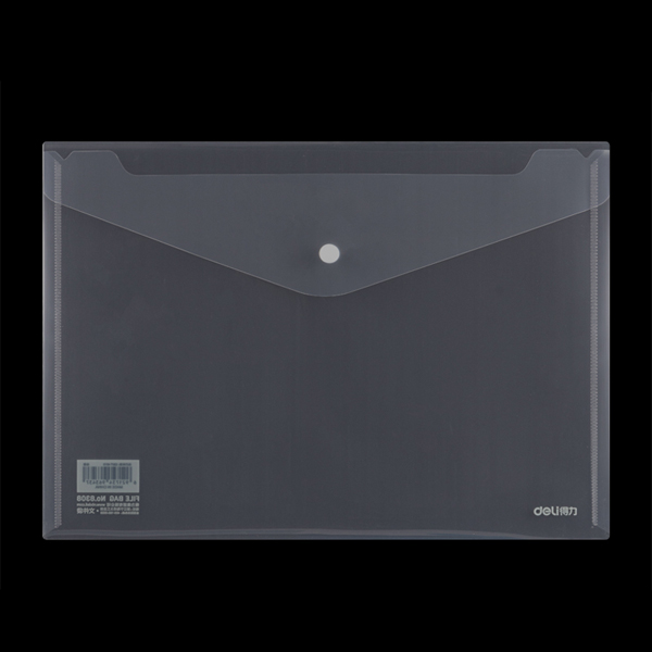 透明塑料文件袋/暗扣袋