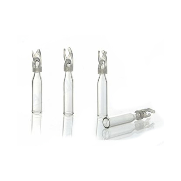 250UL玻璃尖底内插管带支架